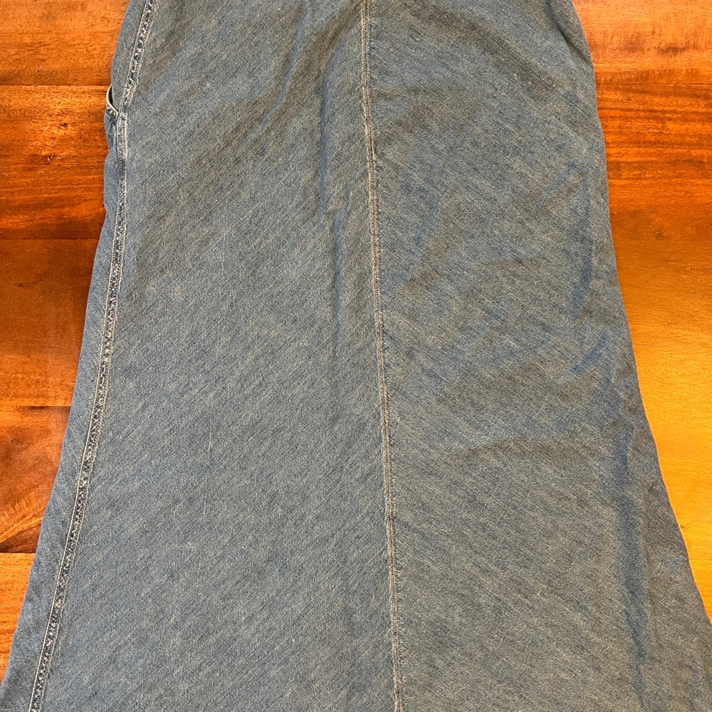 Lauren Jeans Co. Ralph Lauren Vintage Women Denim Fit/ Flare Jean Skirt Size 8 - Picture 3 of 6
